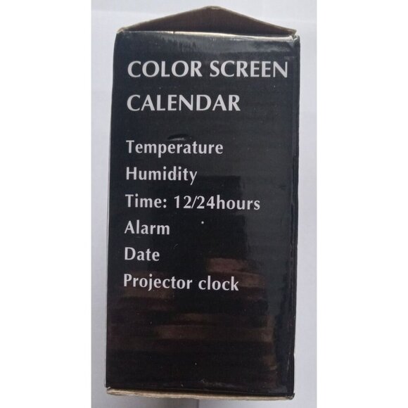 8190 Color Screen Projection Clock – Perpetual Calendar LED Alarm Display - Picture 4 of 4